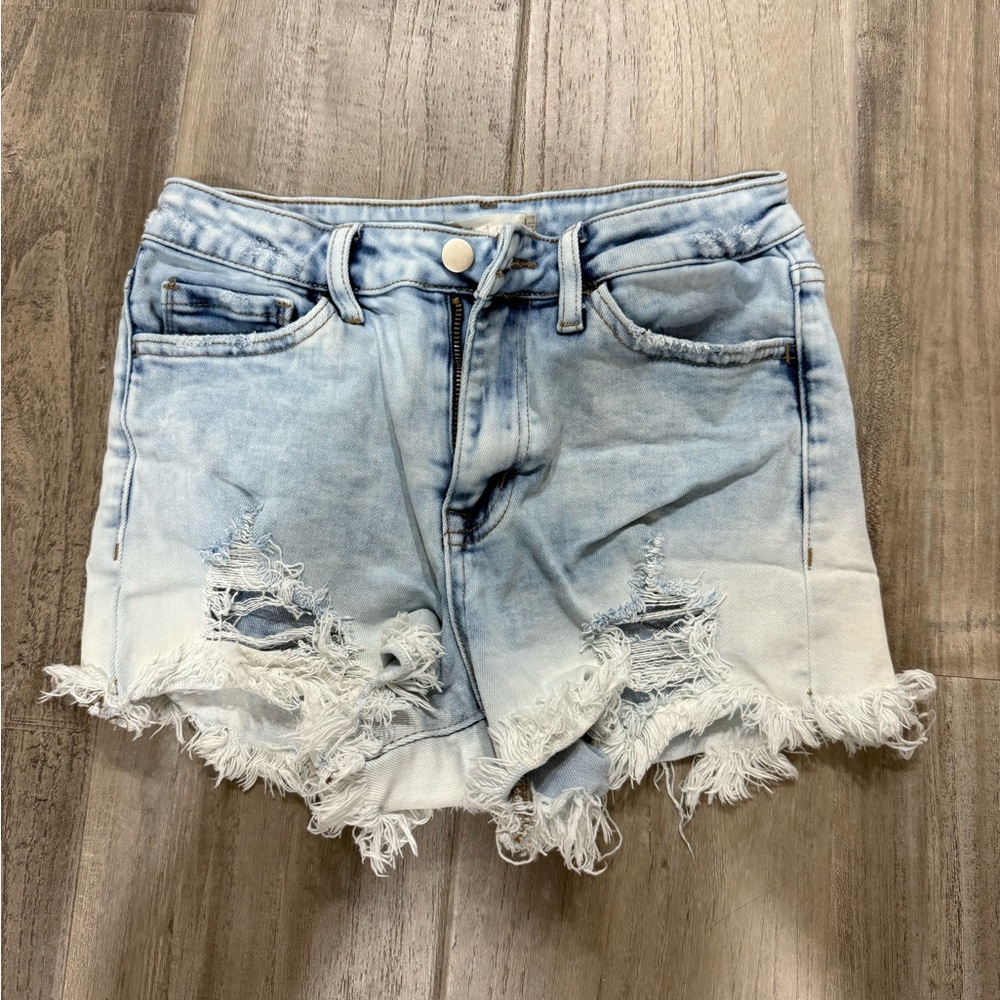 Altard State Acid Wash Denim Shorts